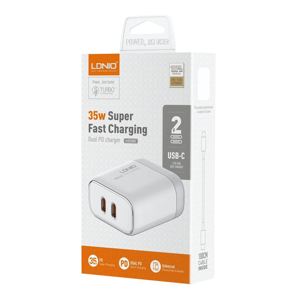Full iPhone Charger - Dual Type C Ports