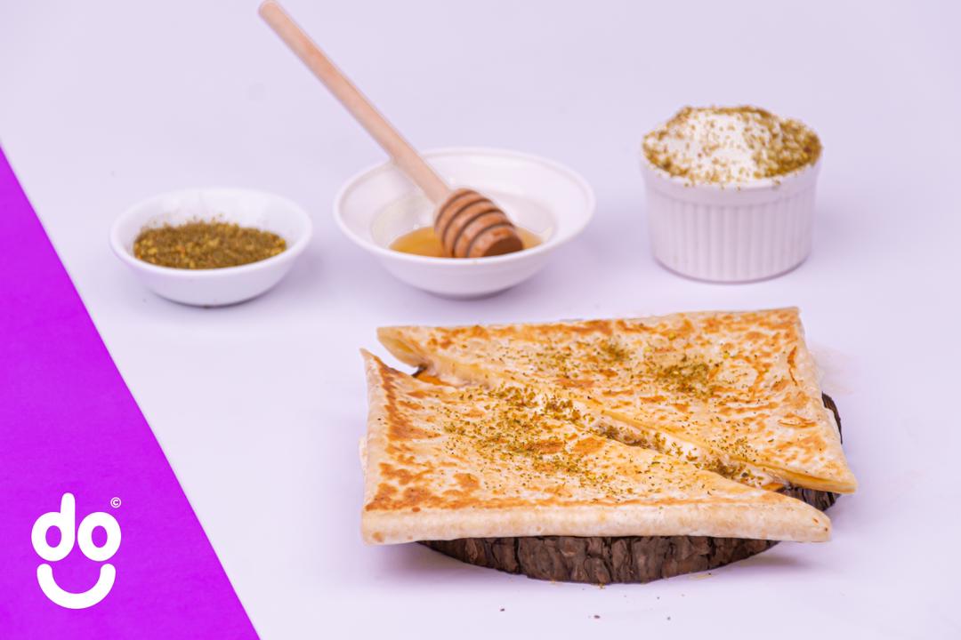 Cream cheese, honey, and zaatar pie