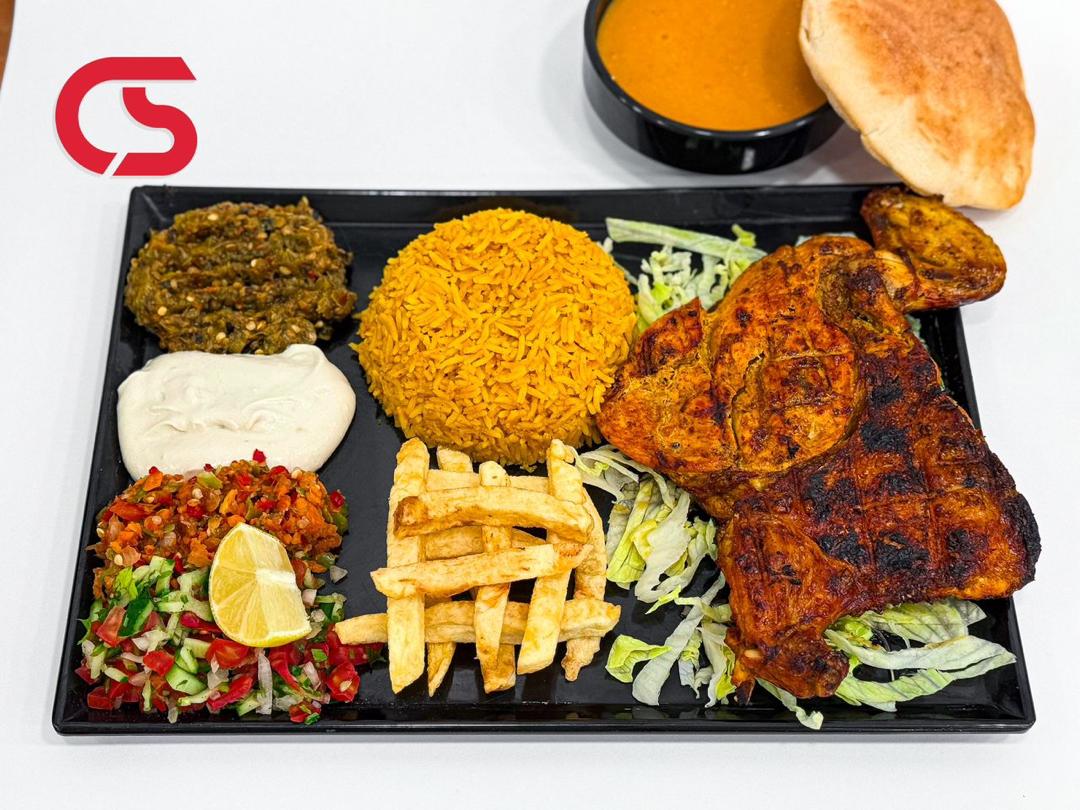 وجبة دجاج مشوي