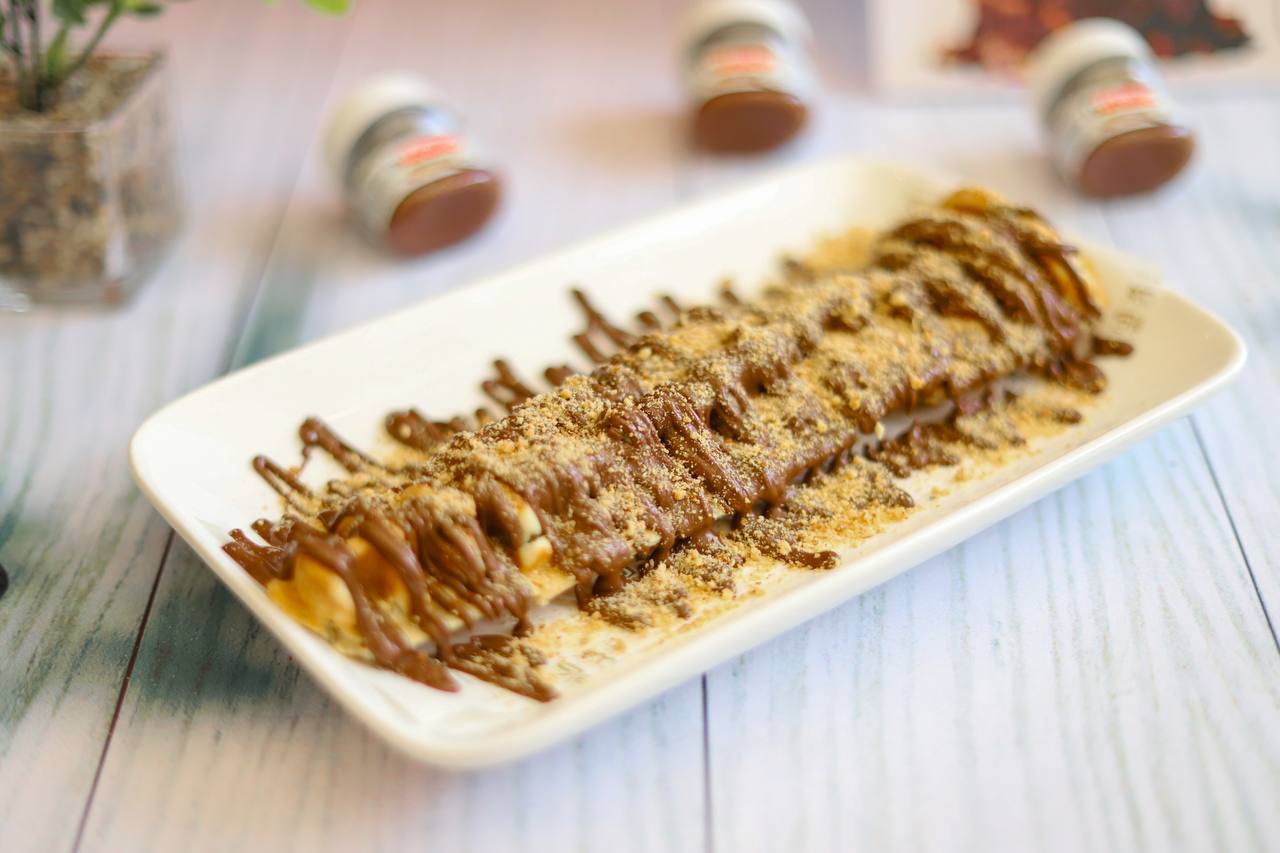 Chocolate and Nuts Waffle