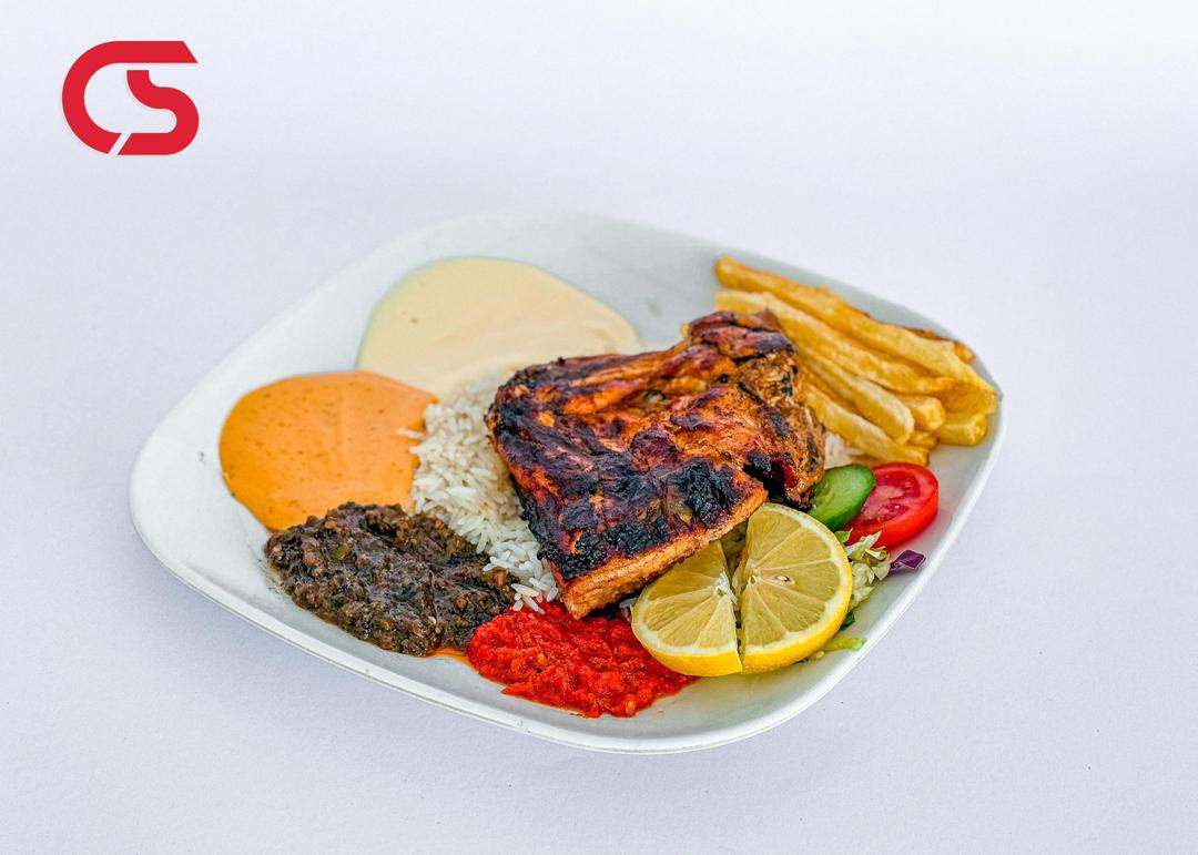 Quarter grilled chicken meal