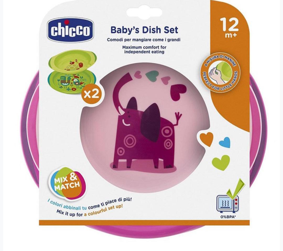 Chicco plate set for girls