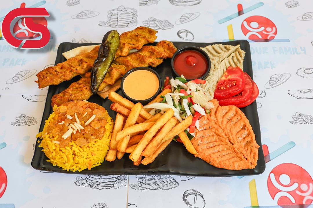 National chicken kebab meal
