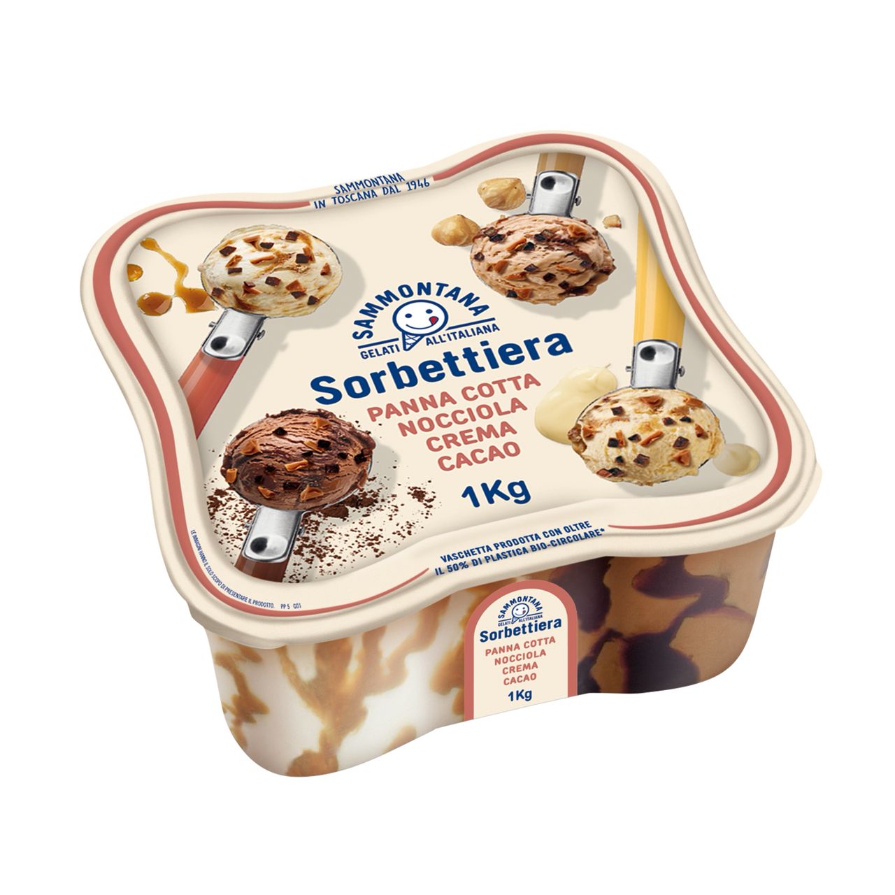 sorbettiera ice cream maker 1kg, 4 flavors
