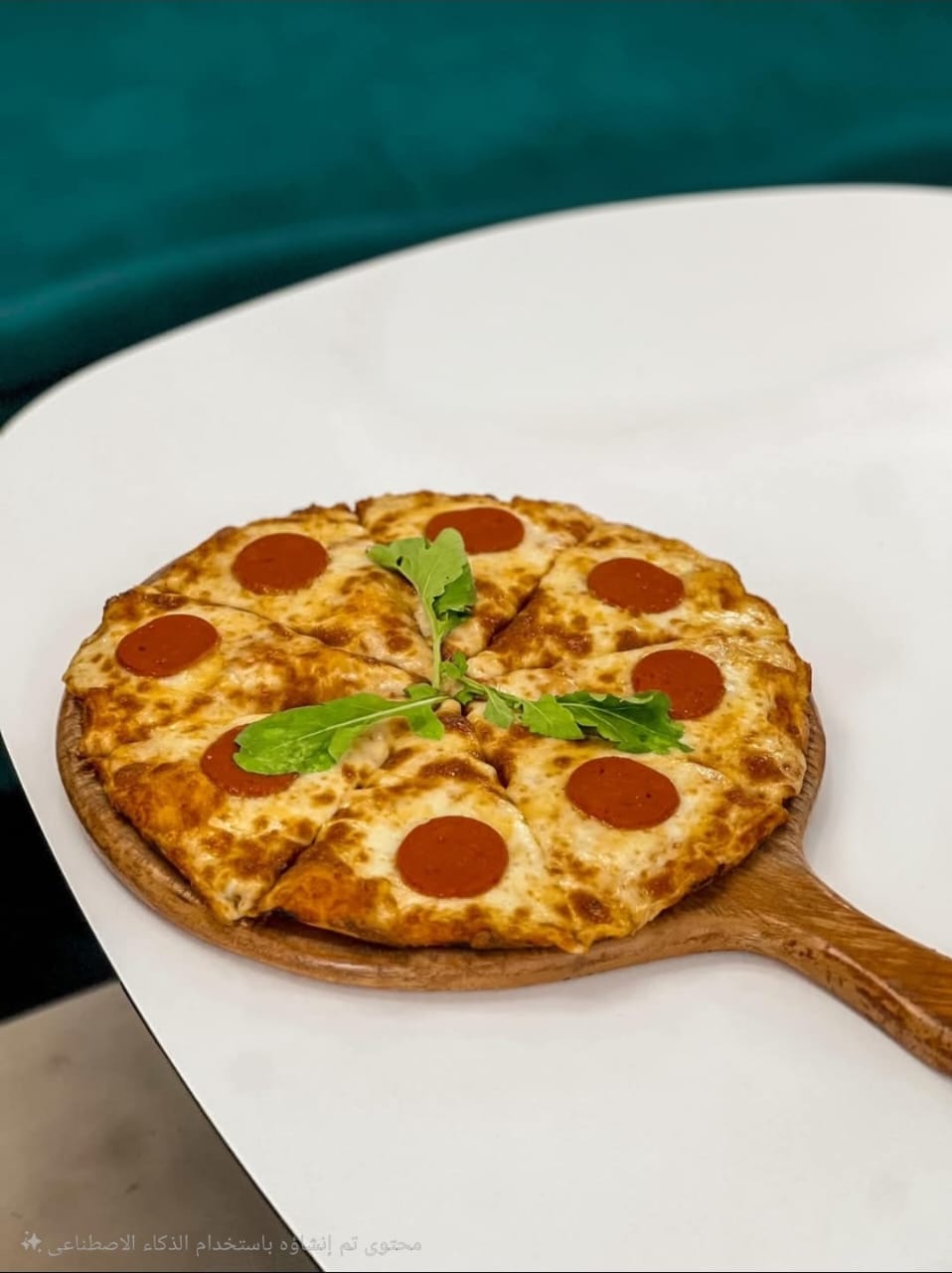 Salami pizza