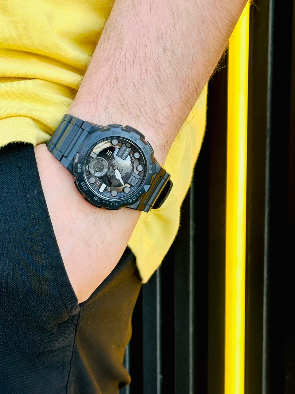 Casio watch, full black