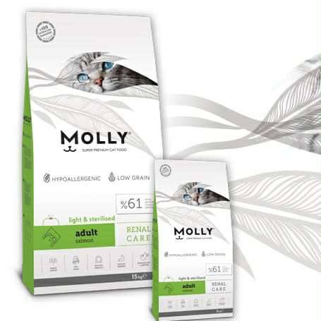 Kit Moly Sterilized Cat Food Salmon Flavor - 2kg