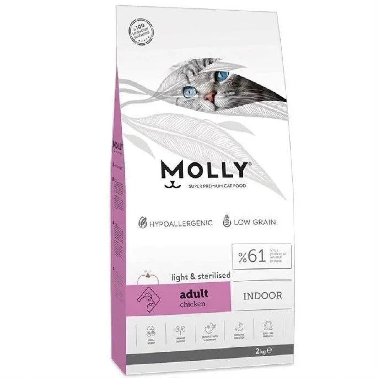 Kit Moly Sterilized Cat Food Chicken Flavor - 2 kg