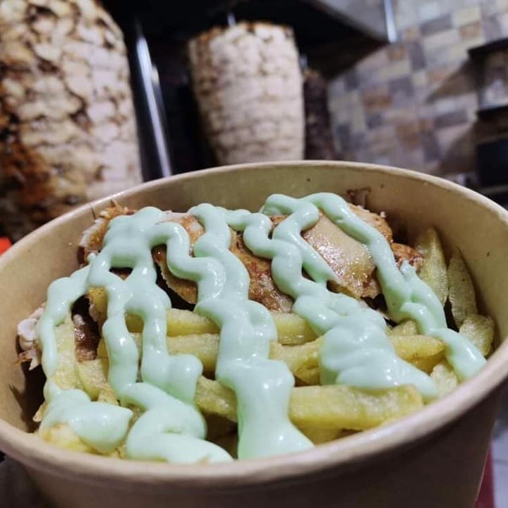 Meat shawarma cup