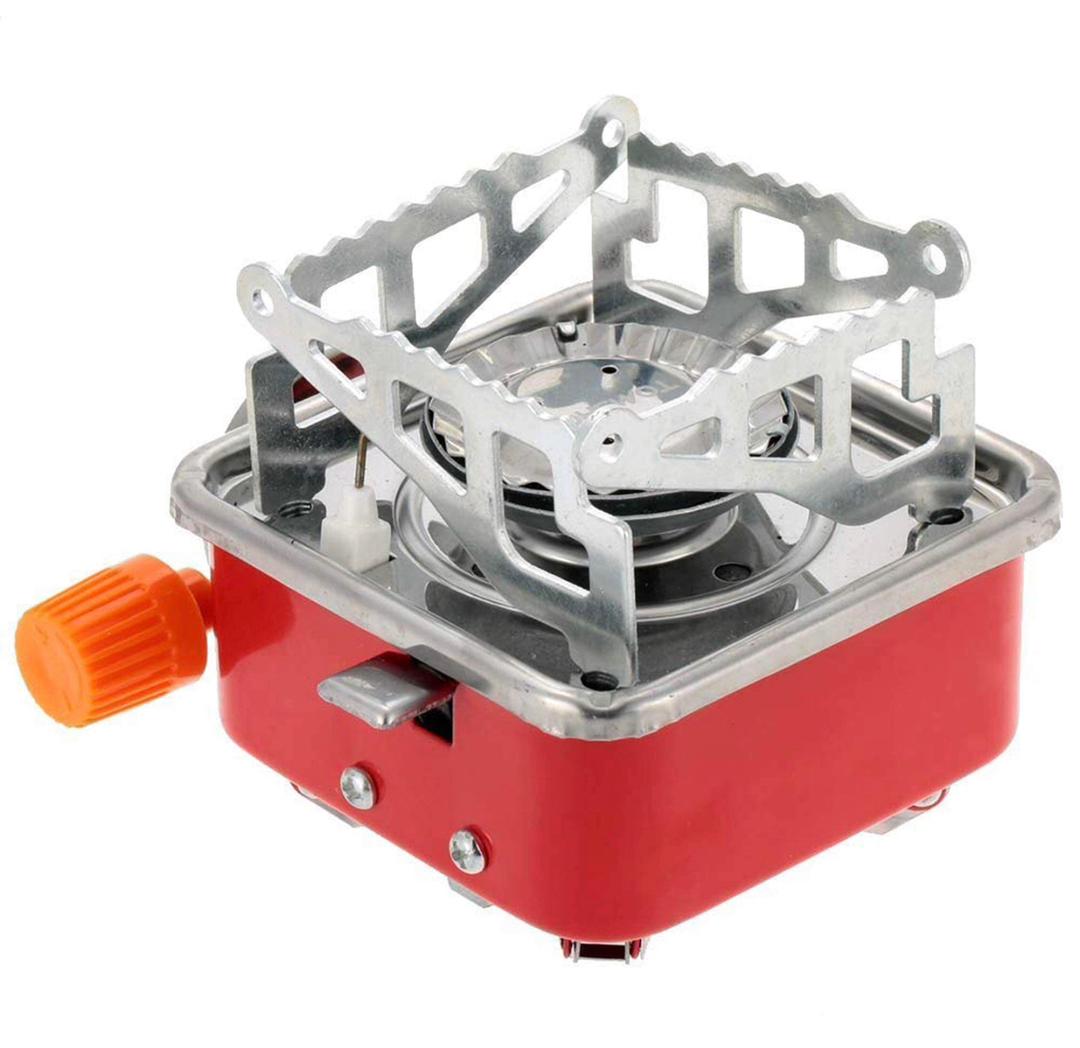 Small red gas cylinder