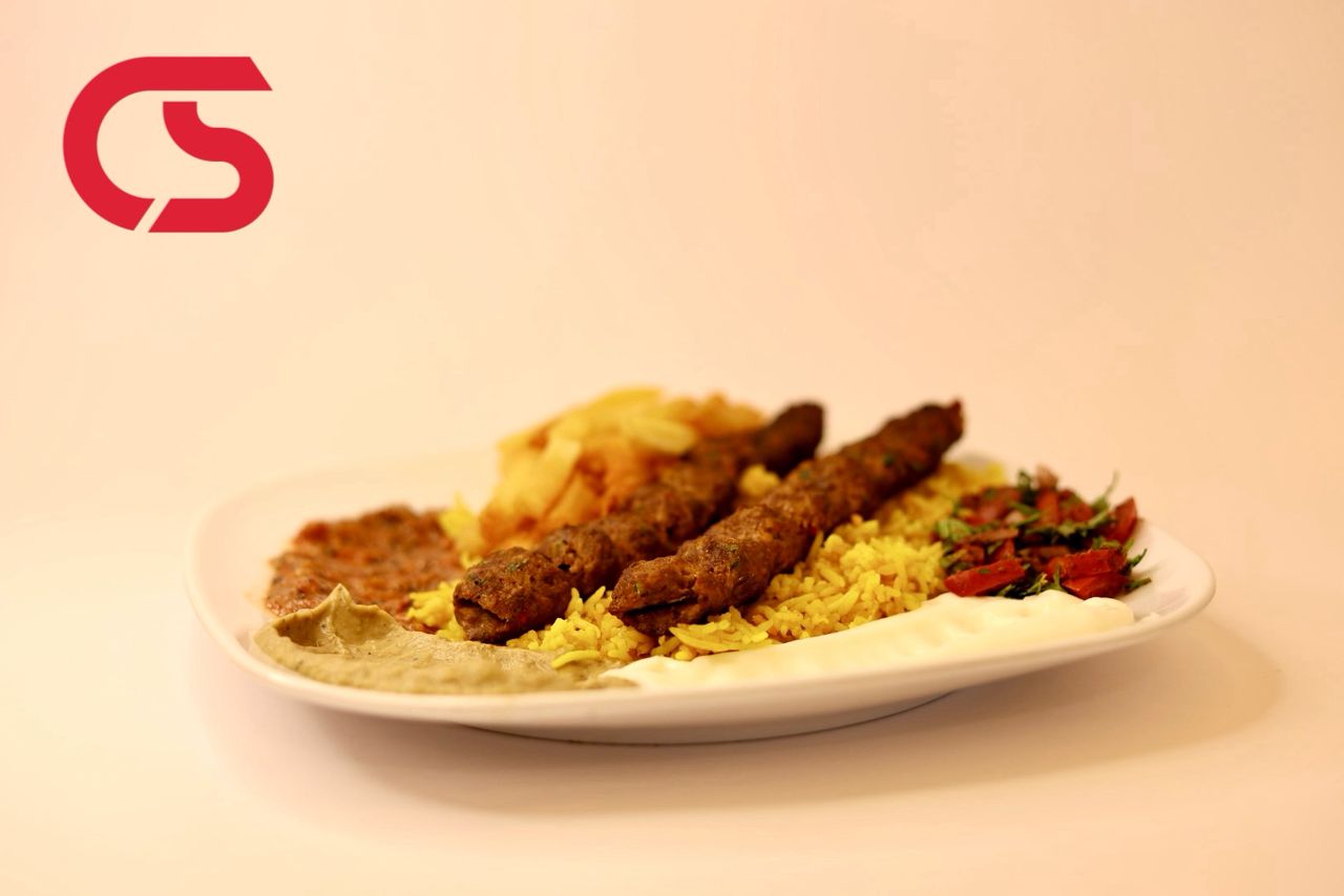 Lamb kebab meal