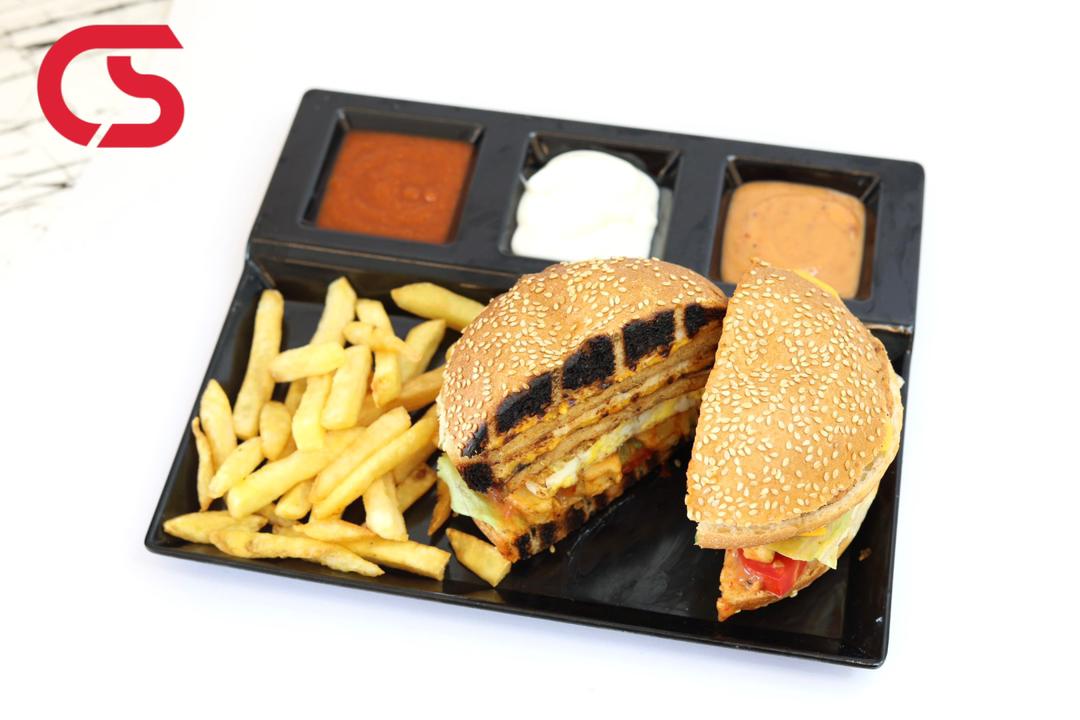 Double chicken burger (grilled)