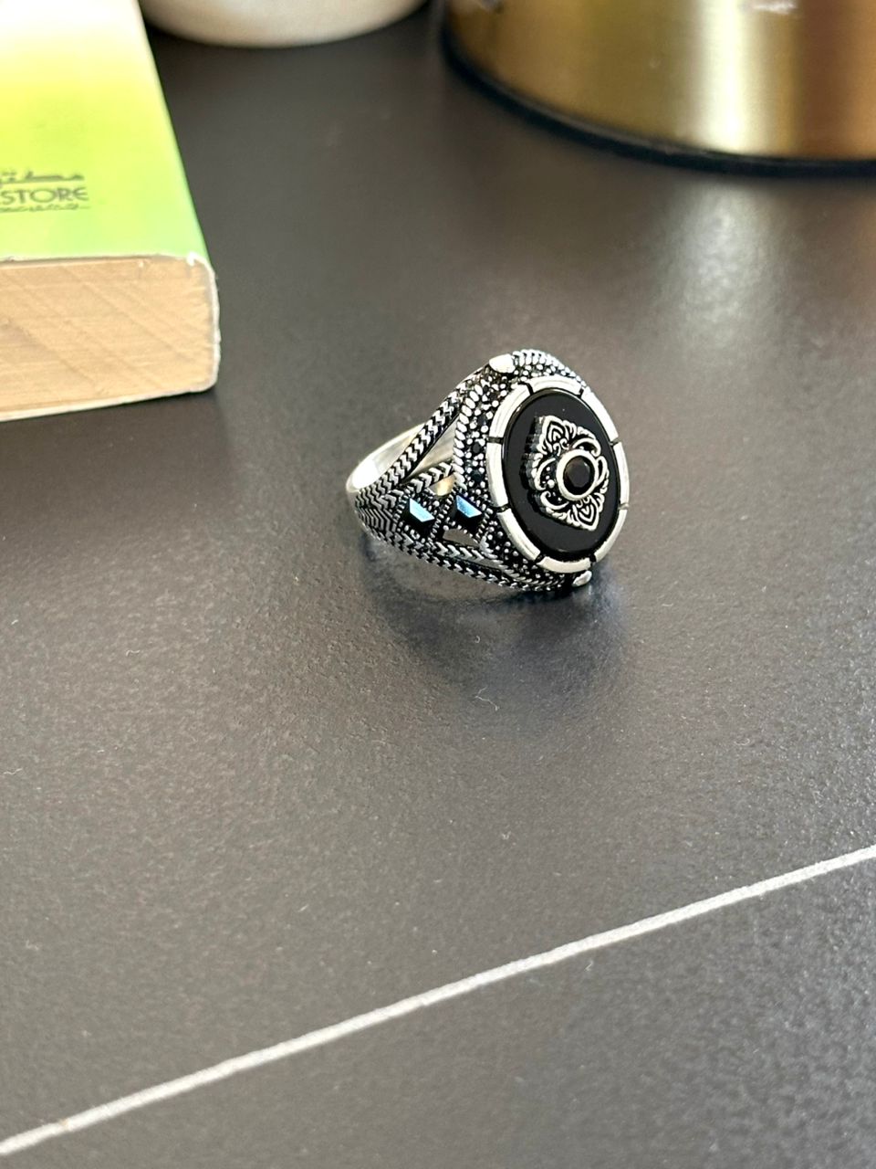 Men's silver ring