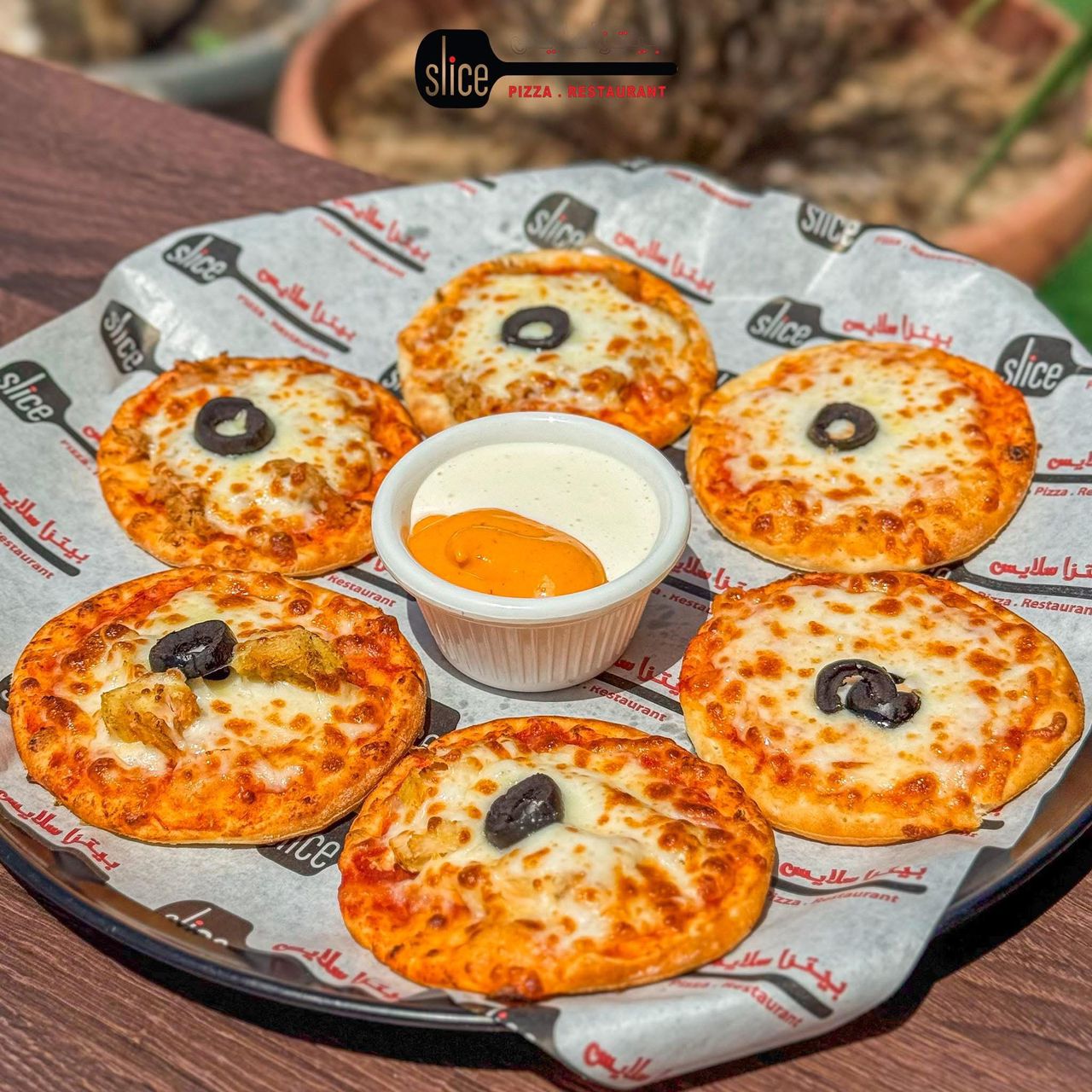Cheese disc pizza