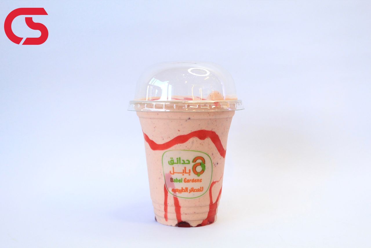 Mango and strawberry smoothie