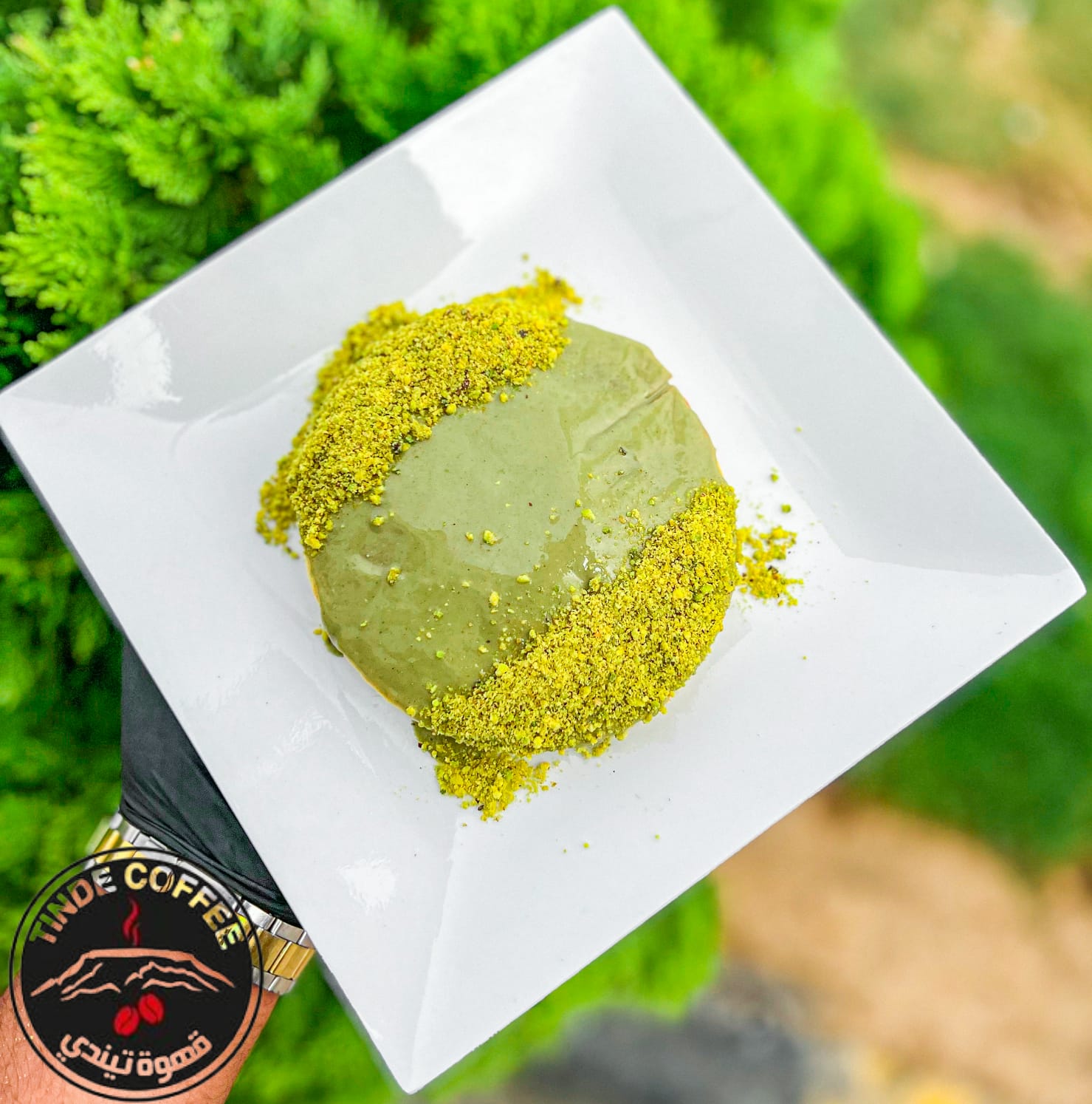 Pistachio pancake