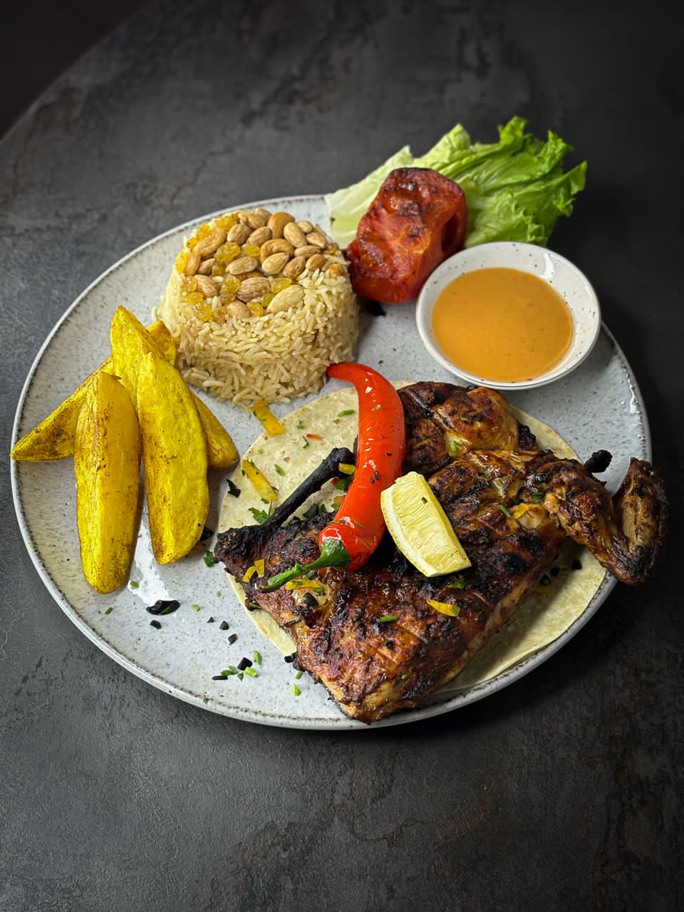 Half Charcoal Grilled Chicken Meal