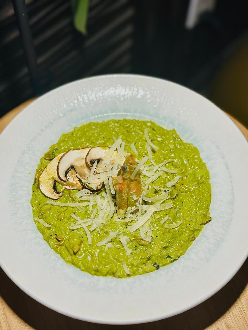Shrimp and Spinach Risotto