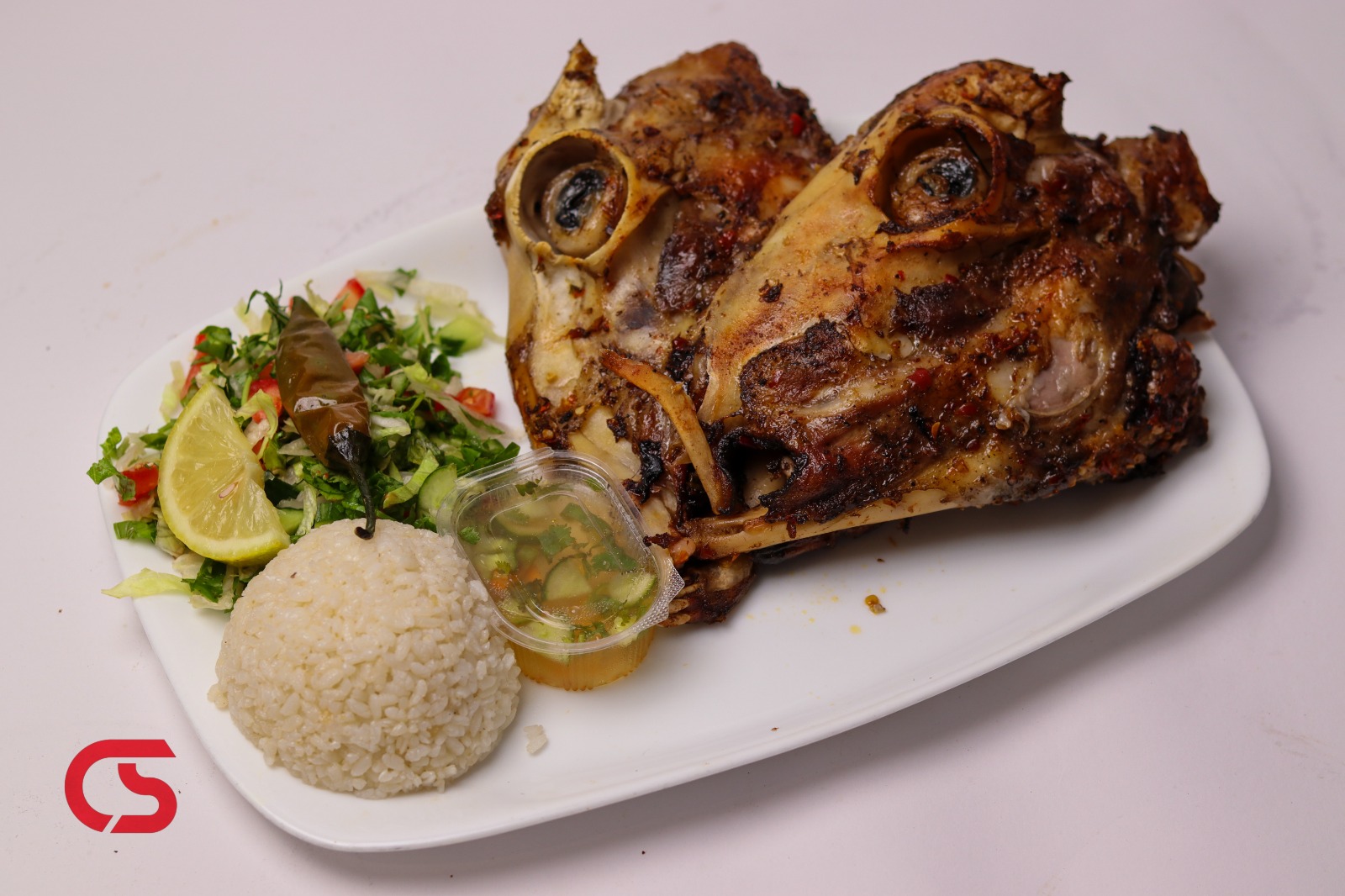 Half lamb head