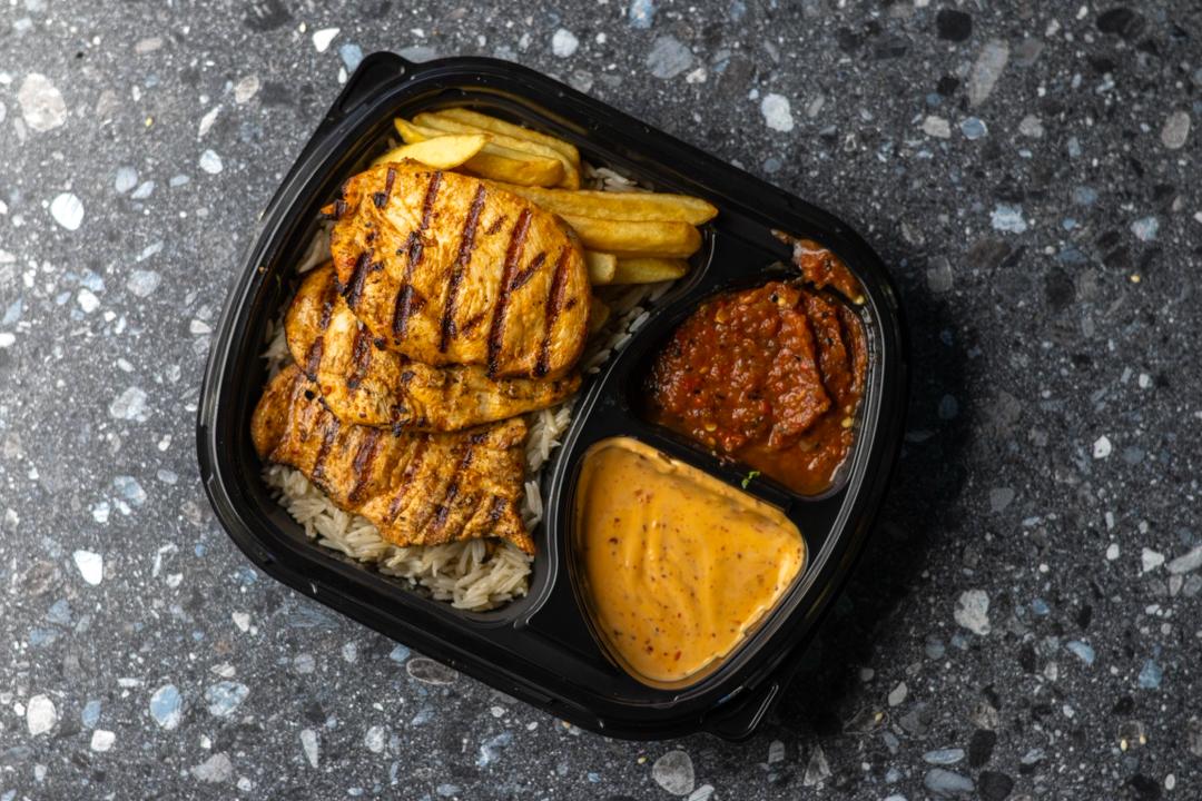 Grilled scallop meal