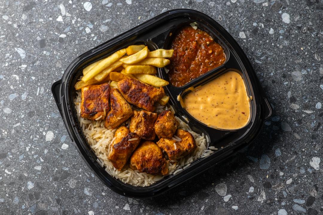 Chicken shish meal