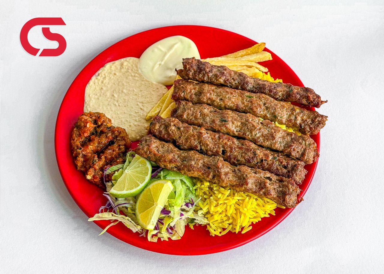 Kebab meal 5 skewers