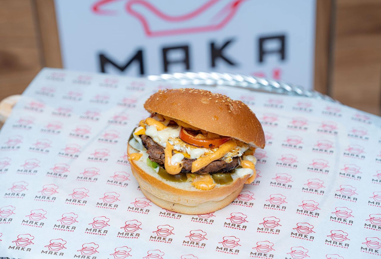 Charcoal Mozzarella Burger