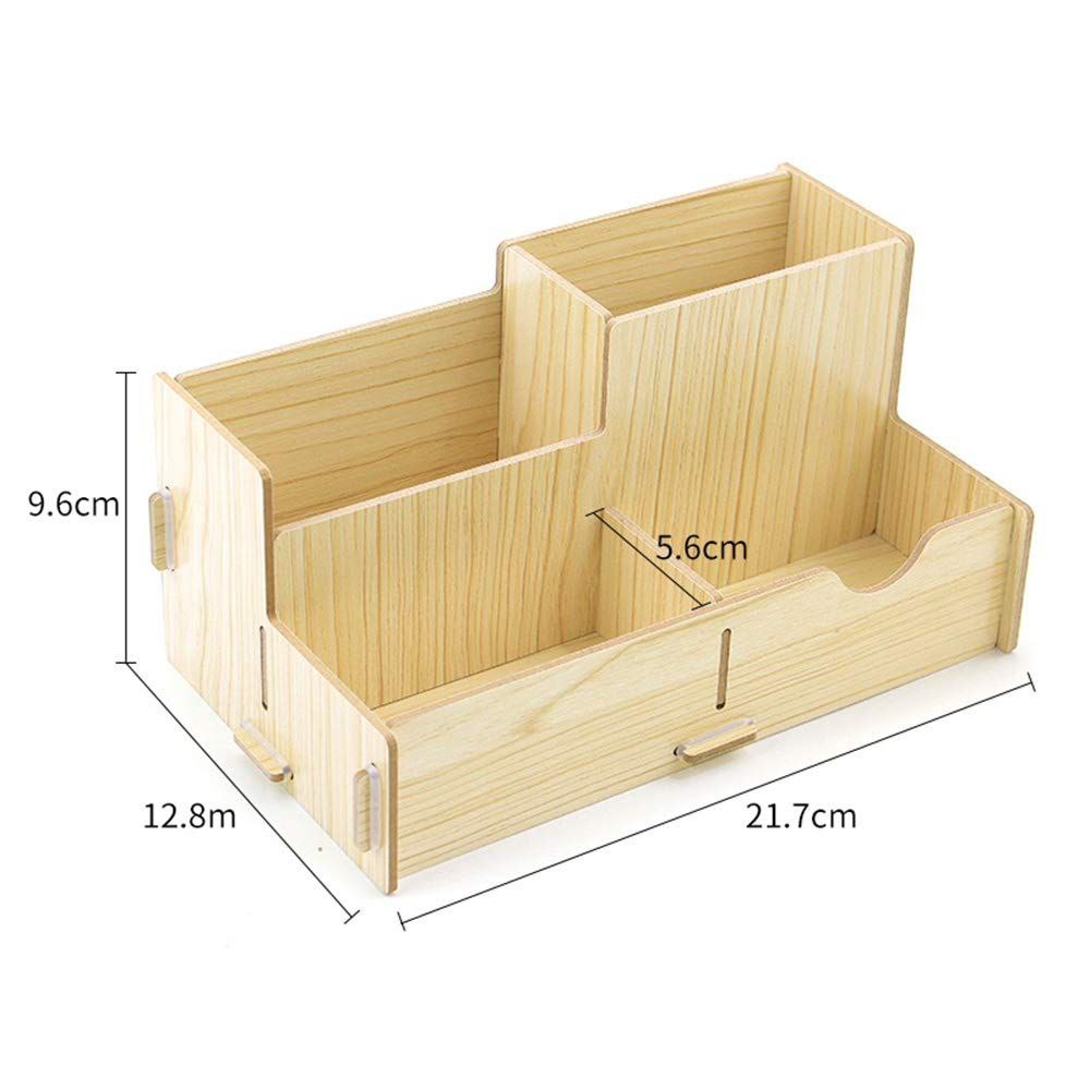 Wooden paper and card holder