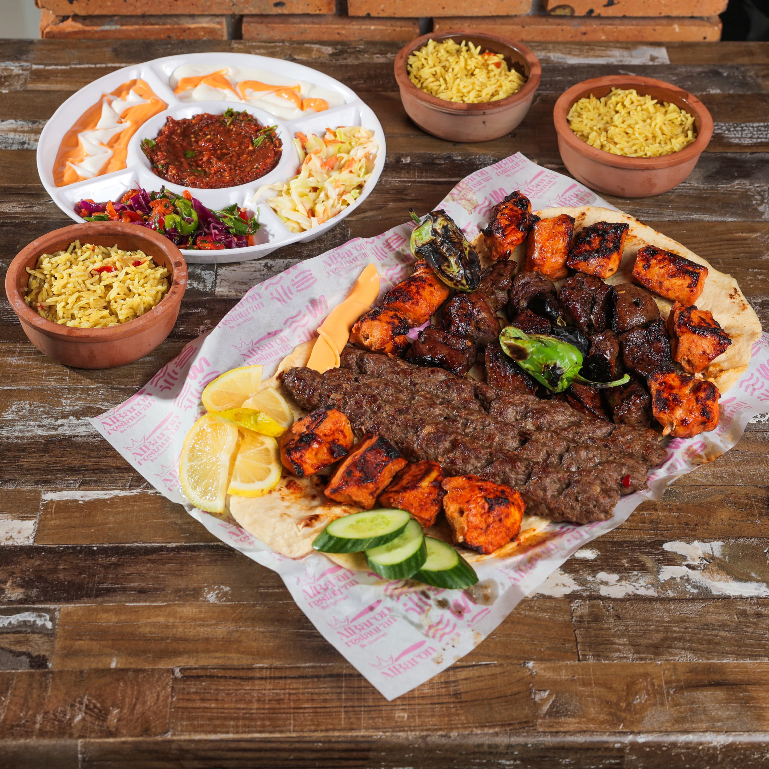 Mixed grill meal - 9 skewers