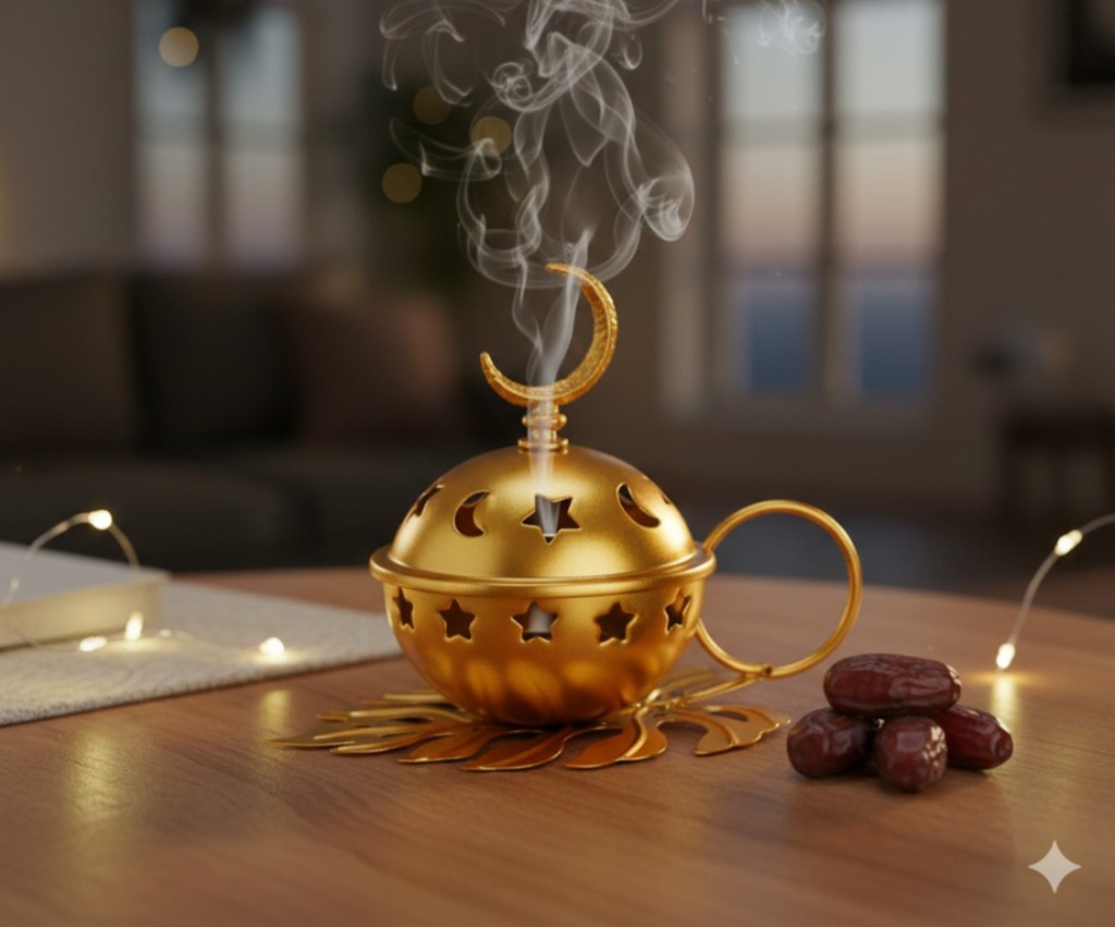 Ramadan Incense Burner - Gold
