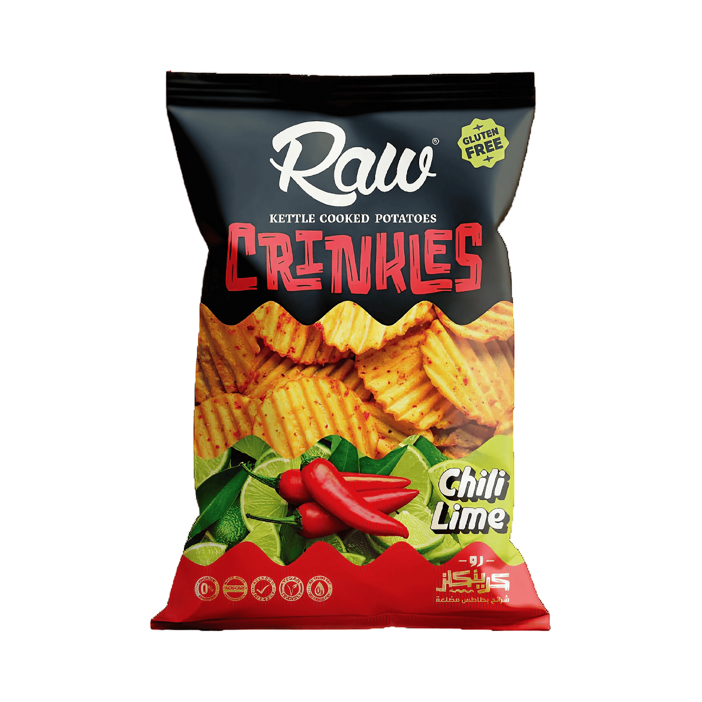 Roo Potato Chips Crinkles Chili & Lemon - 50g