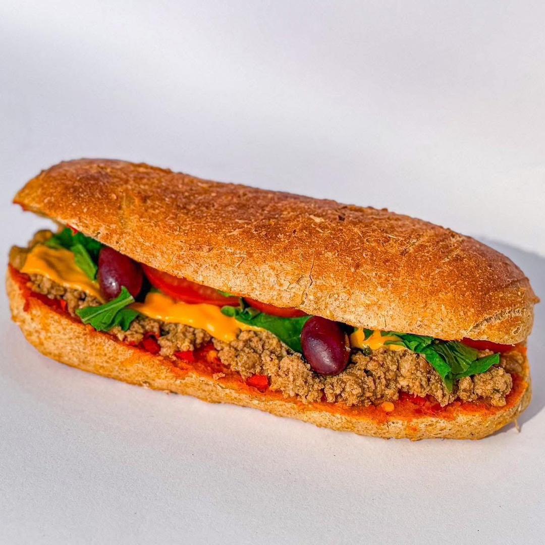 Plain bread sandwich, regular minced meat