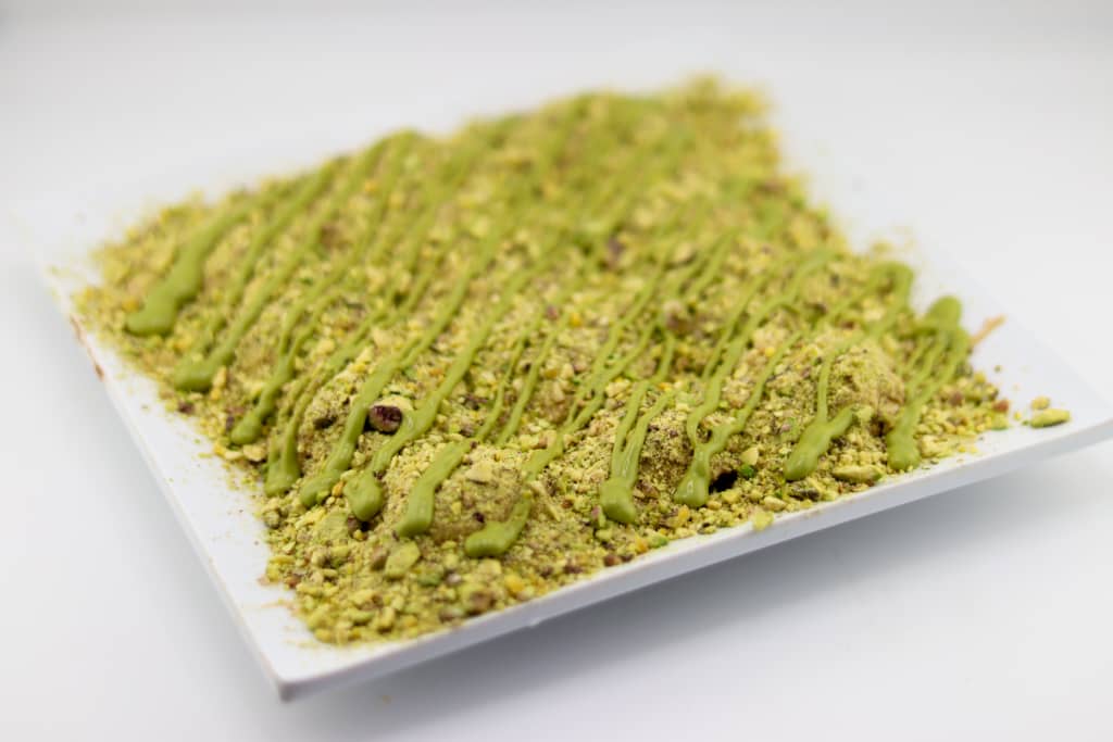 Pistachio mini pancake