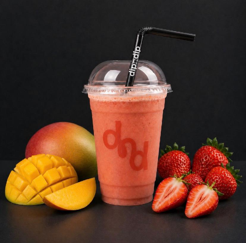 Mango and strawberry juice