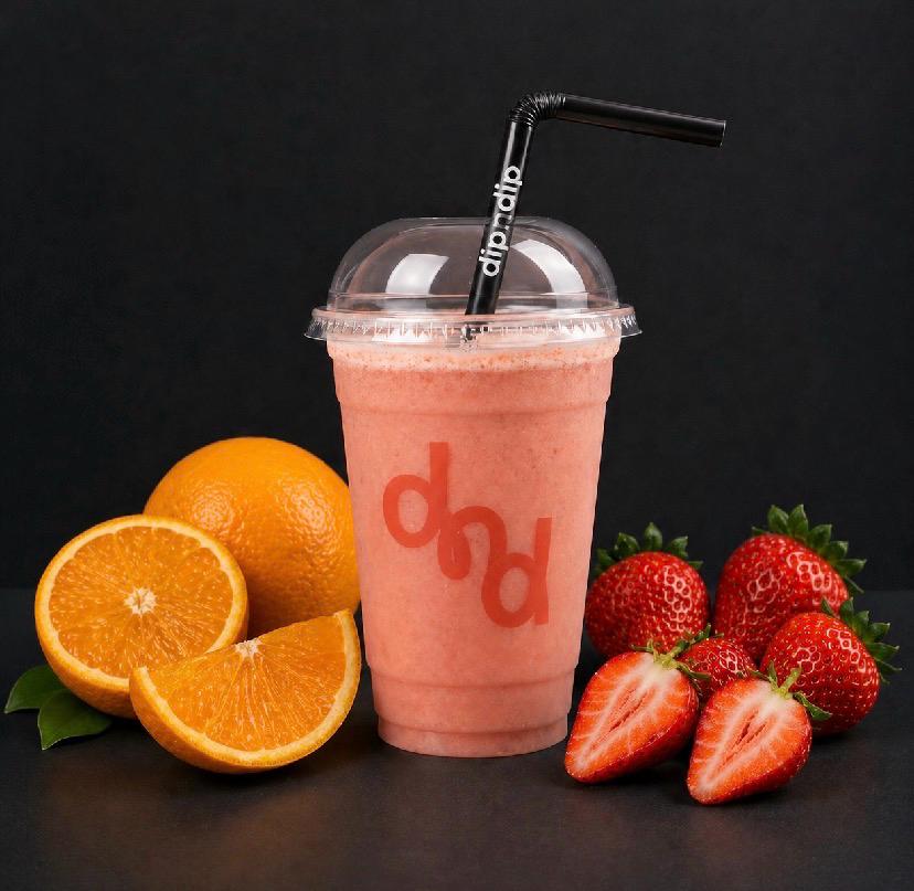 Strawberry and orange juice