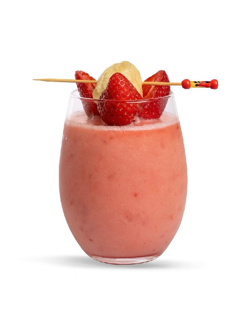 Brushing berry smoothie