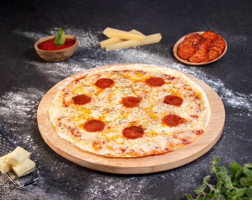 Margherita tortilla pizza
