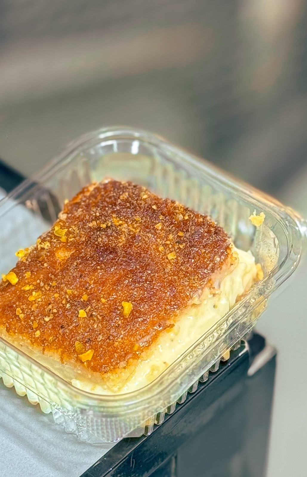 Basbousa with cream