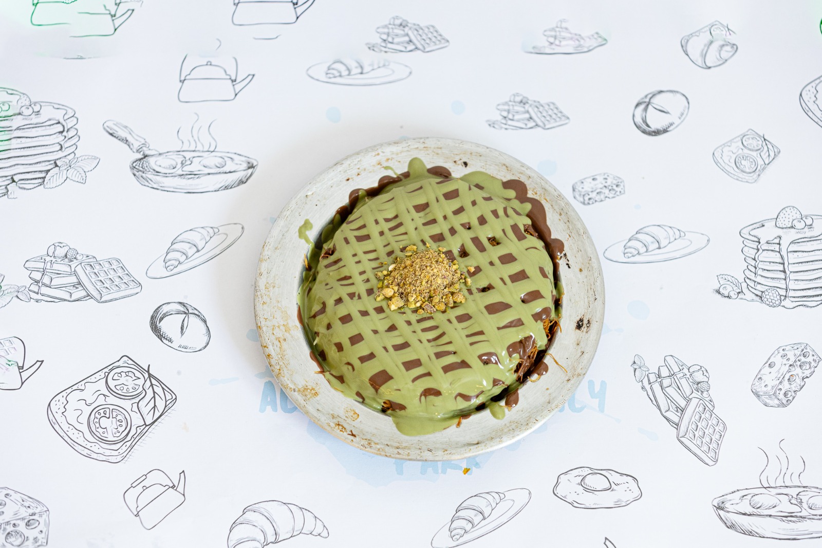 Pistachio kunafa