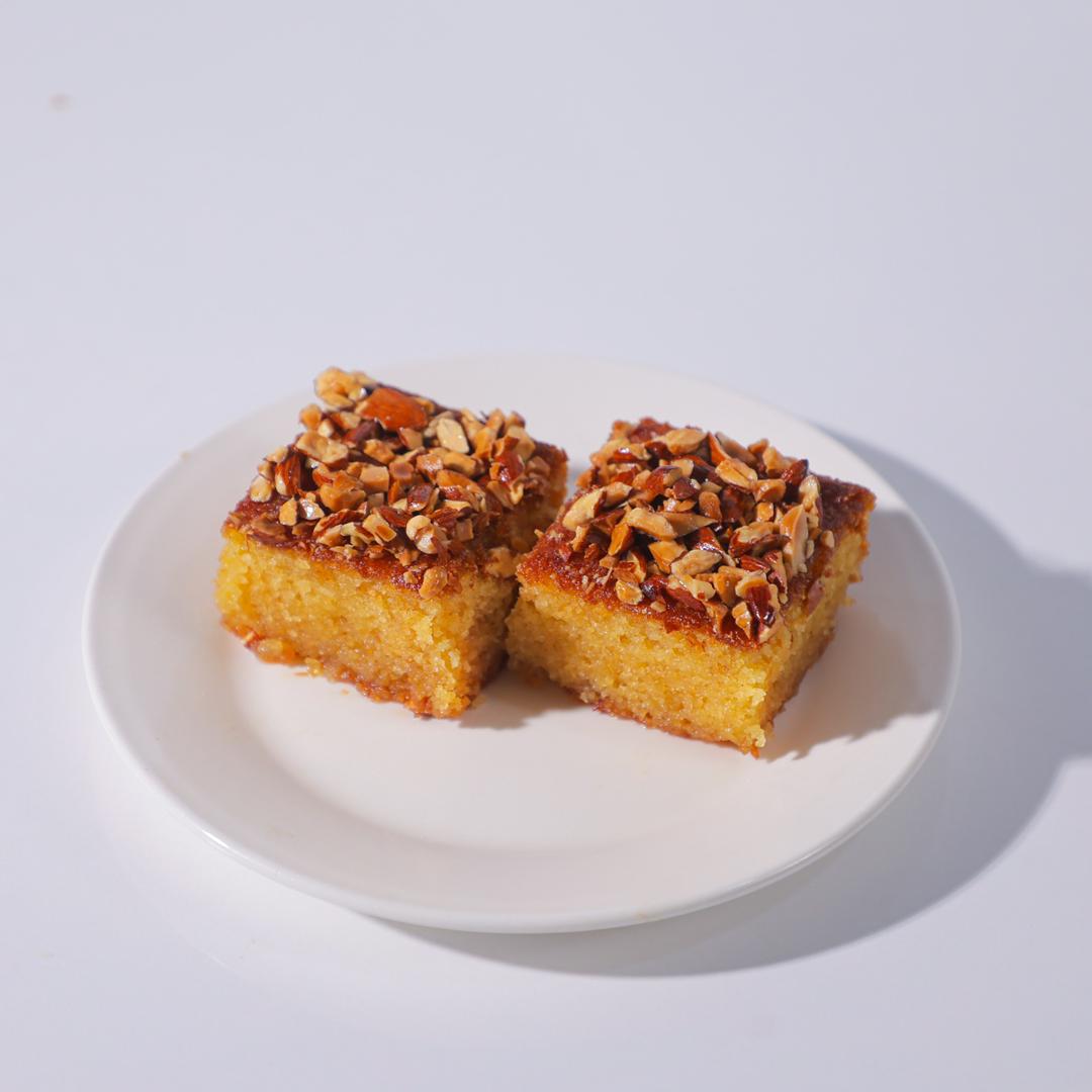 Almond Basbousa