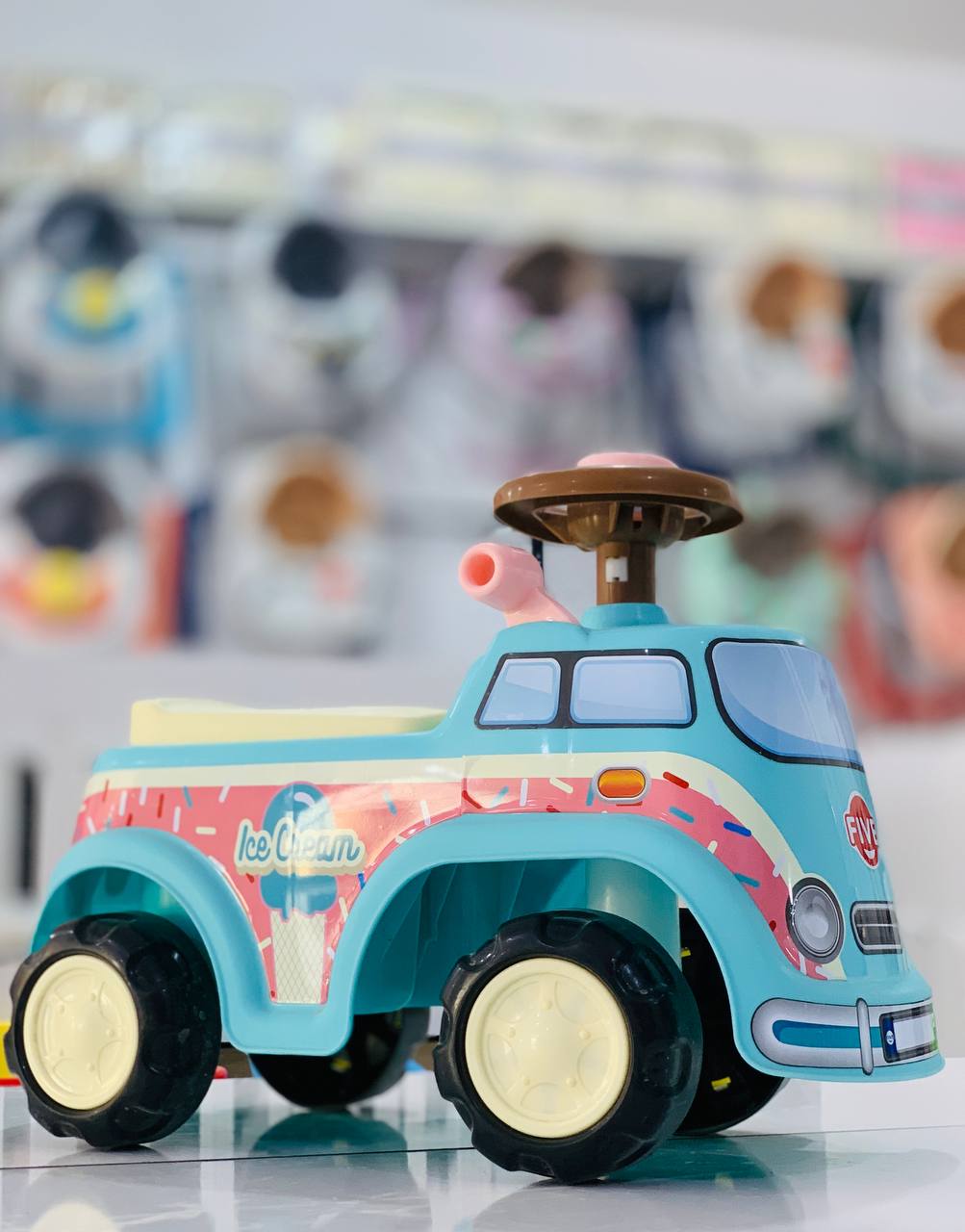 Push car - sky blue color