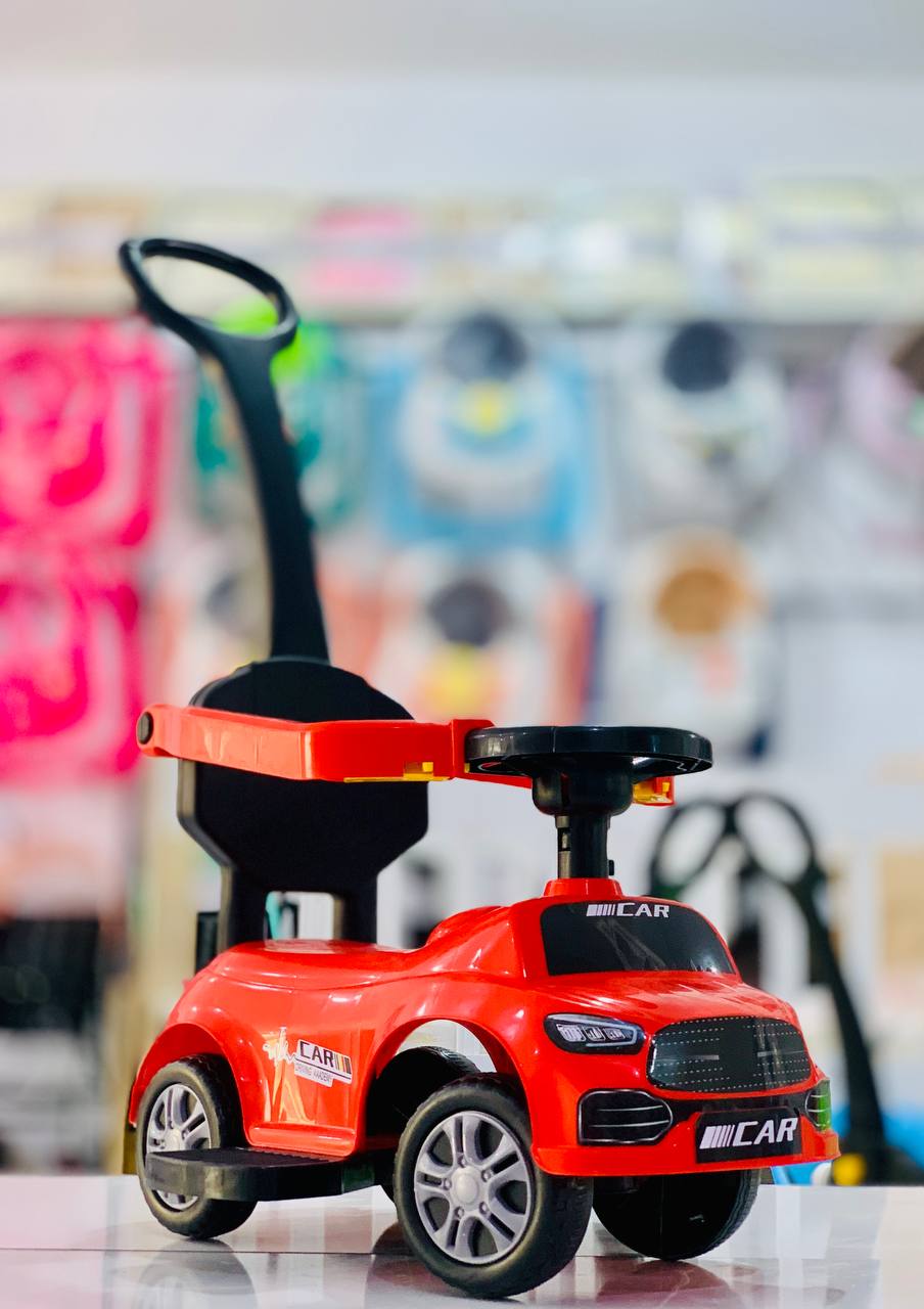 Push car with handle - red color