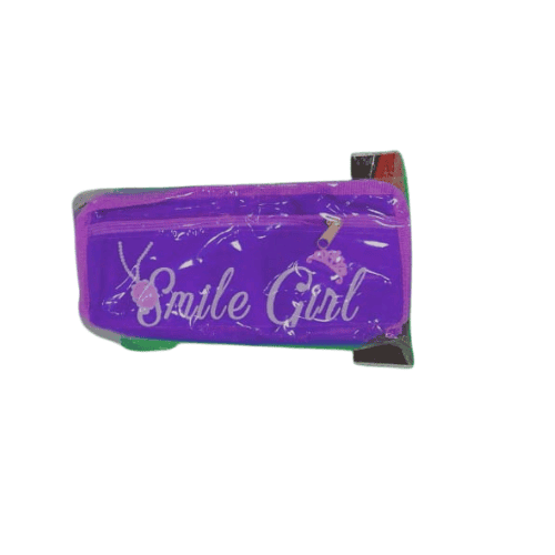 girls' stationery pencil case - purple