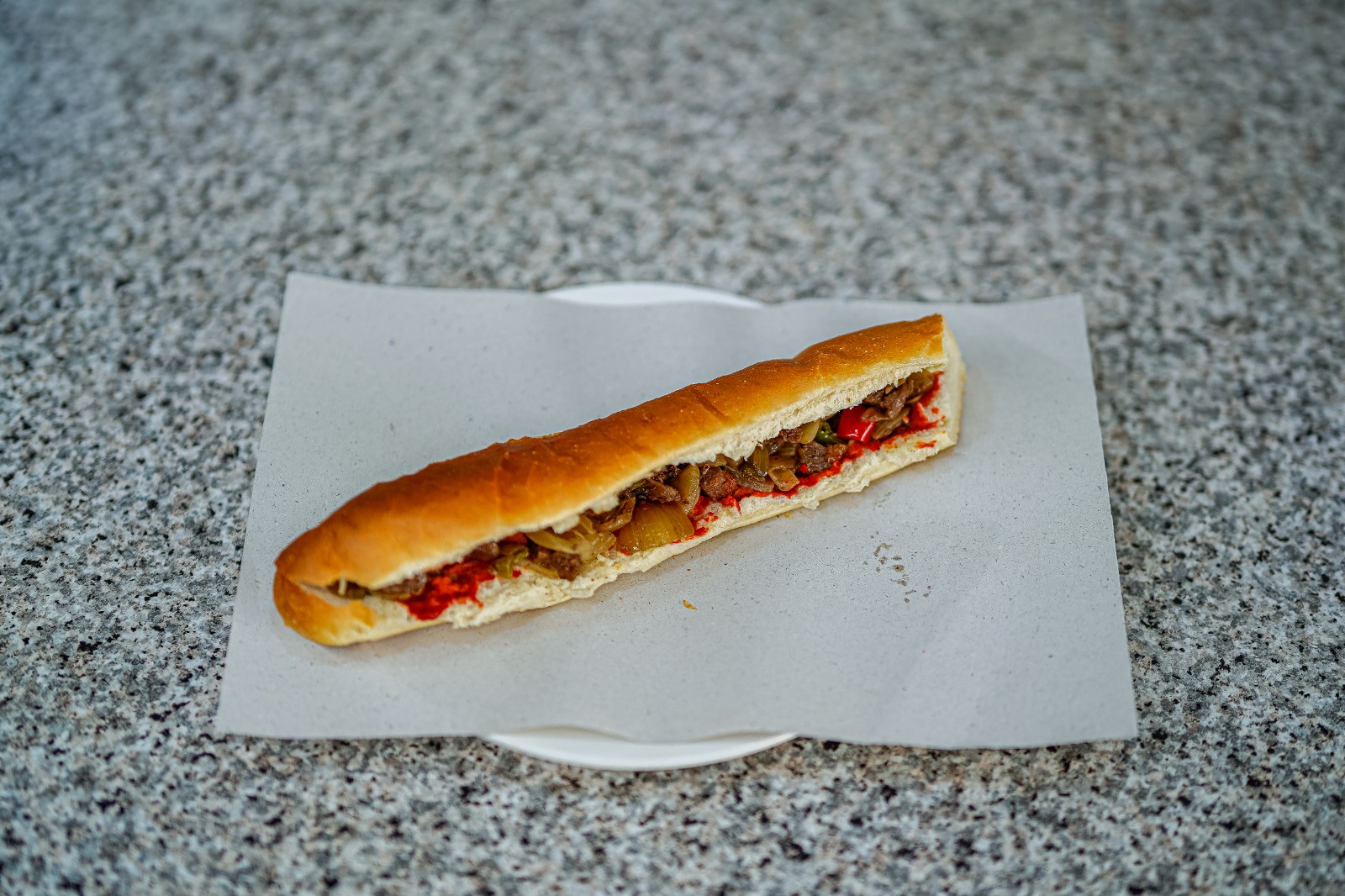 Grilled fried sandwich, regular bread