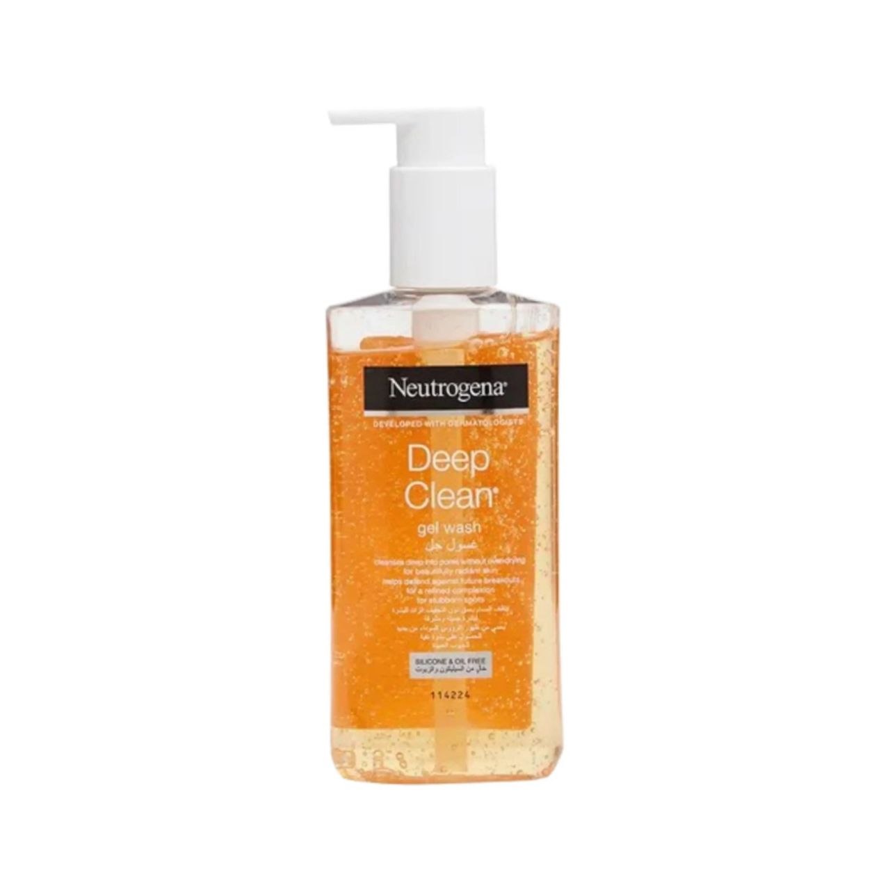 غسول وجه Neutrogena Deep clean خال من الزيوت