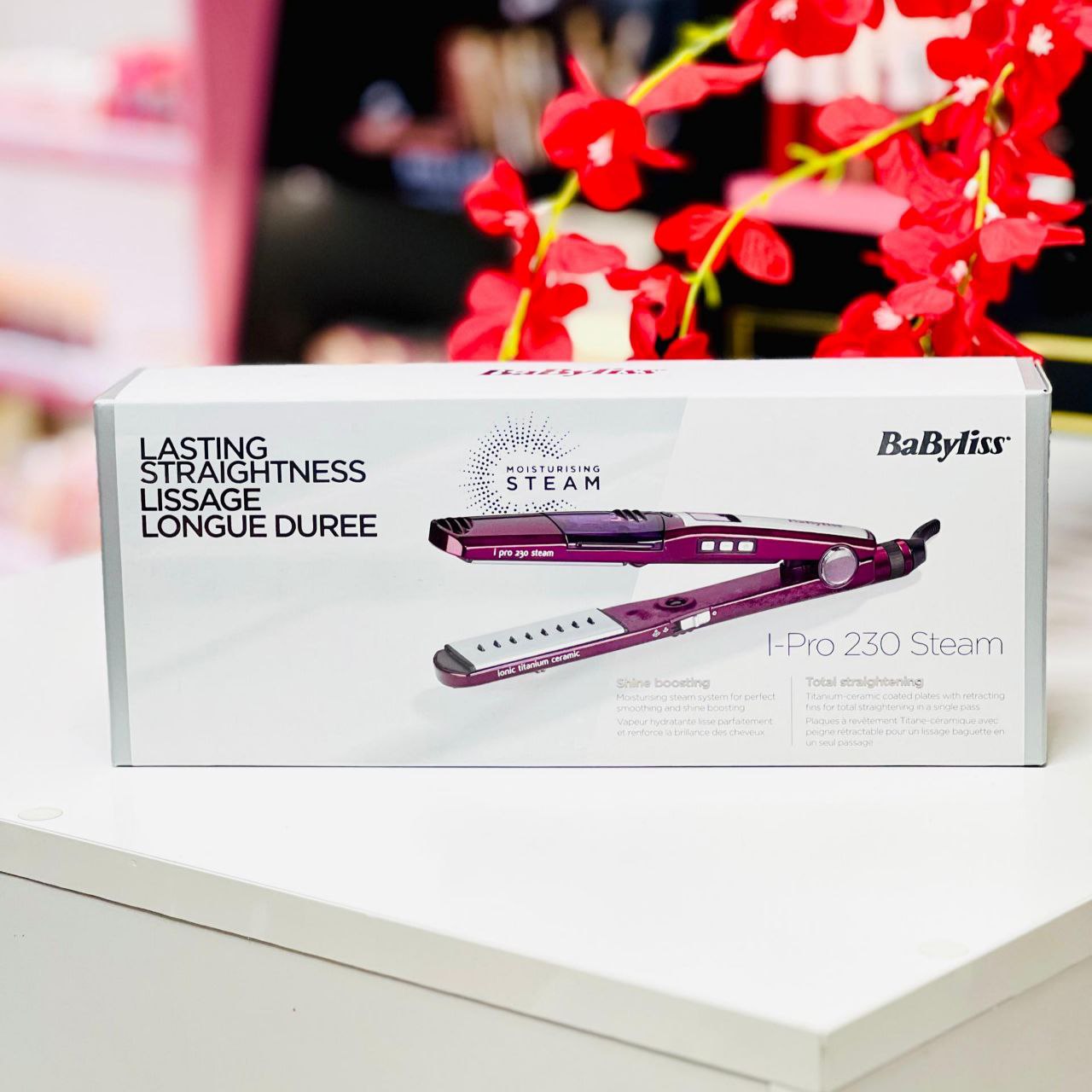 Babyliss steam hair straightener