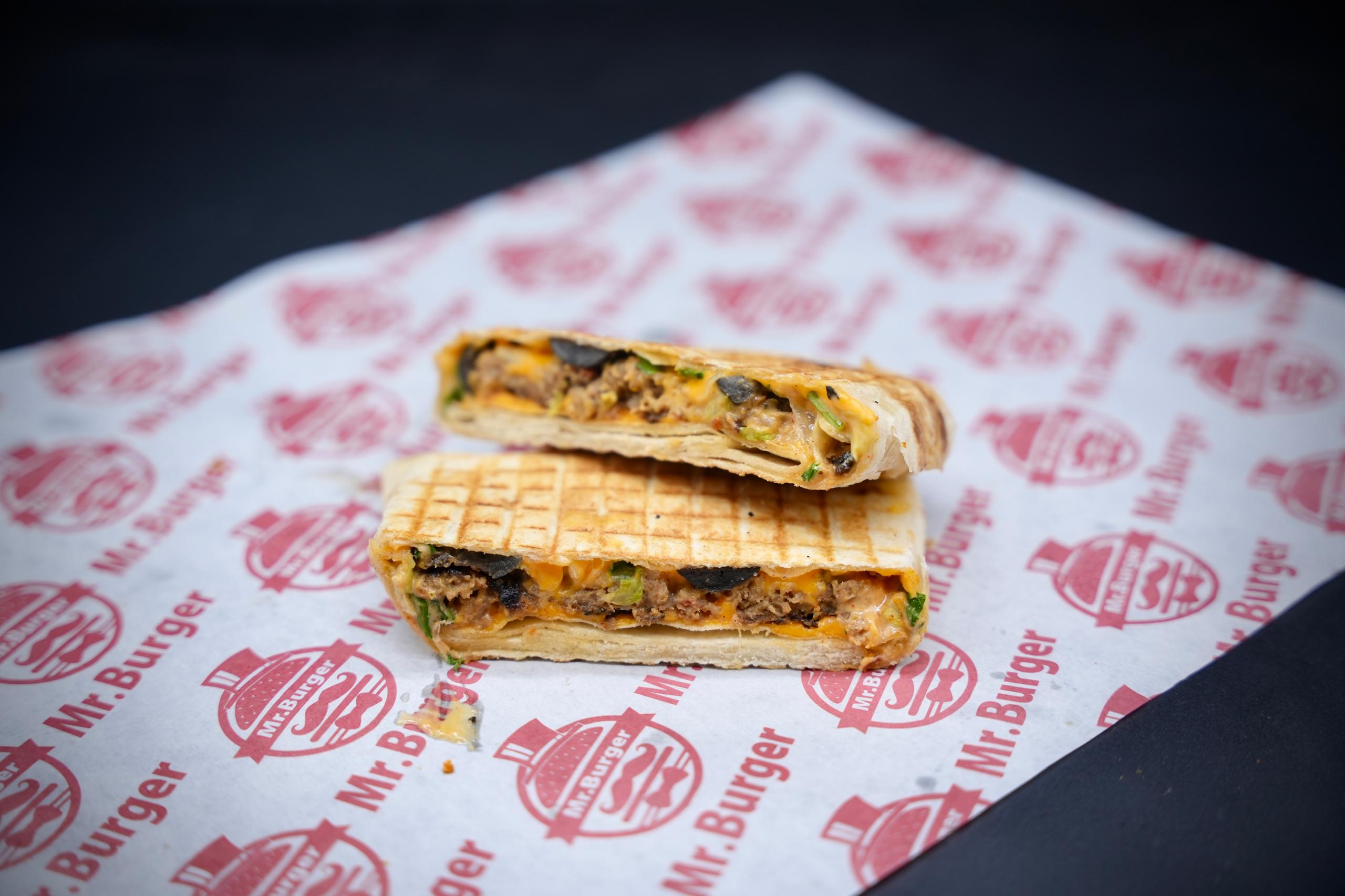 Tacos burger sandwich