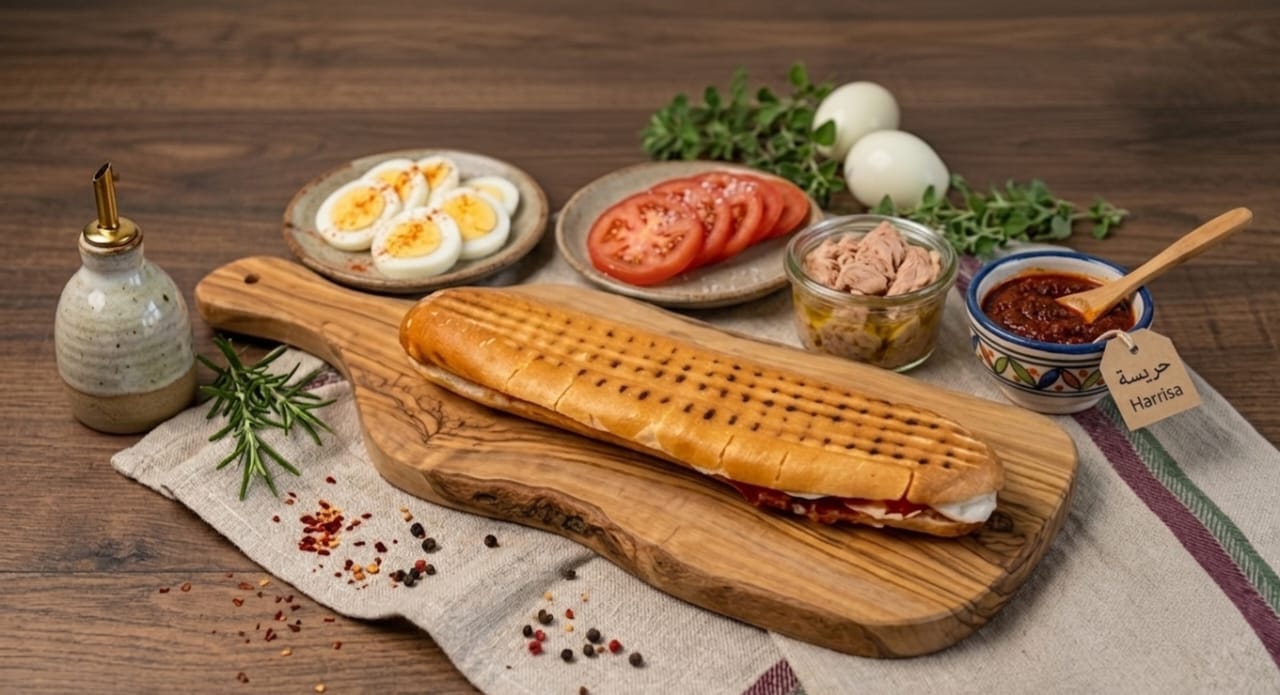 ساندوتش تن ودحي - خبزة بانينة