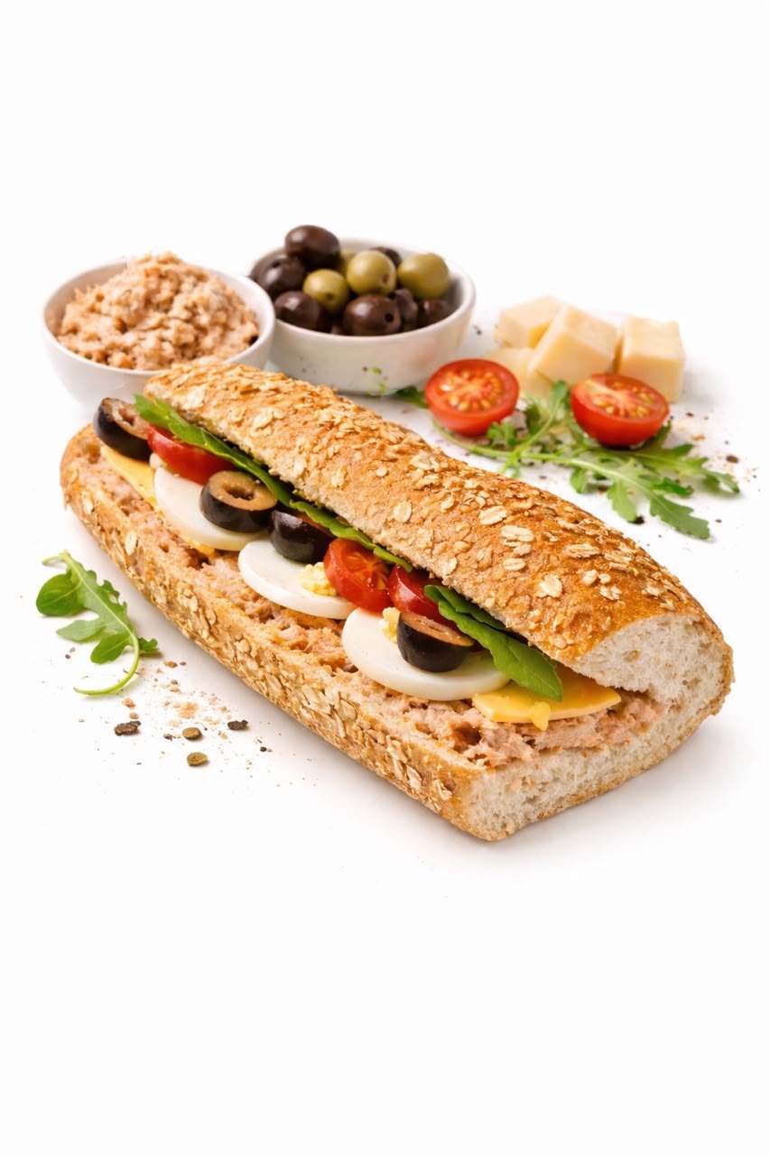 Tuna oatmeal sandwich