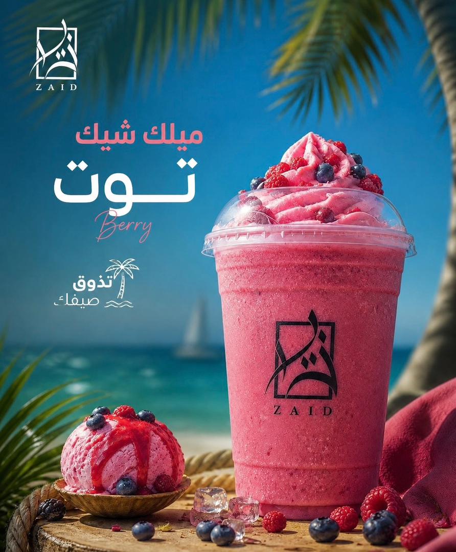 ميلك شيك توت